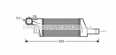 AVA QUALITY COOLING ola4404 -  Интеркулер